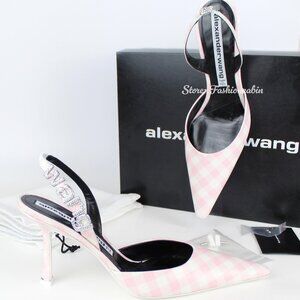 NEW ALEXANDER WANG Logo Embellished Heeled Pump
